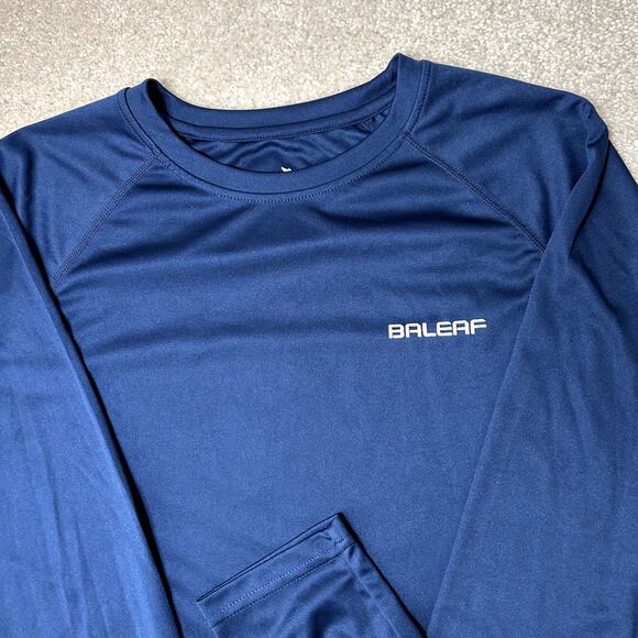 Baleaf Men's 2 Long Sleeve Athletic Shirts - Blue & Gray XL - Picture 7 of 11